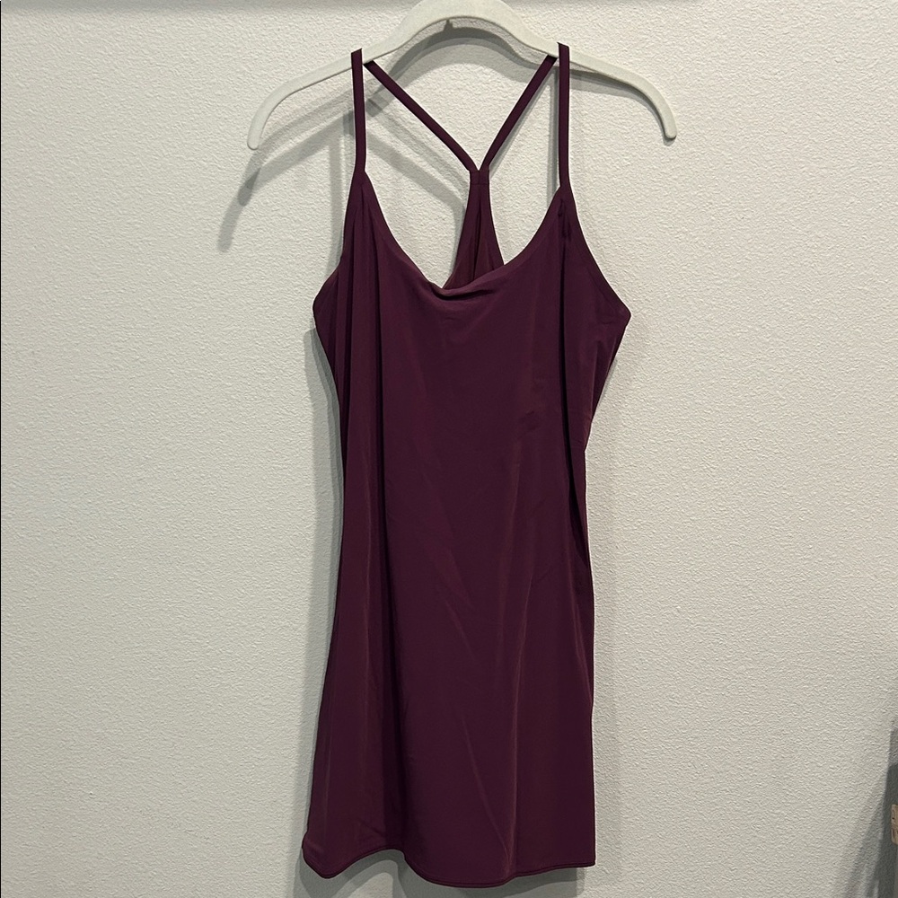 Outdoor Voices Burgundy Strappy Athletic Dress